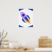 Space Shuttle Blast Off Poster (Keuken)
