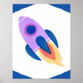 Space Shuttle Blast Off Poster (Voorkant)