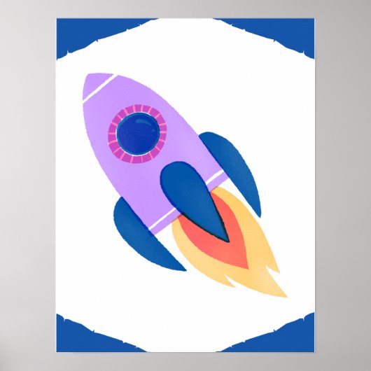 Space Shuttle Blast Off Poster (Voorkant)