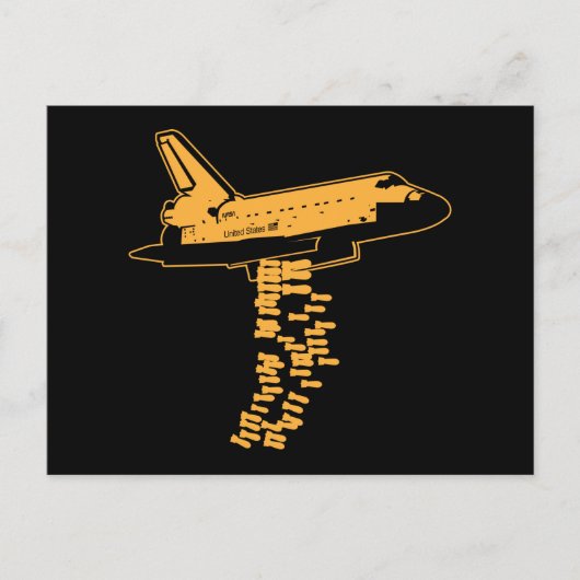 Space Shuttle Bomber Briefkaart (Voorkant)