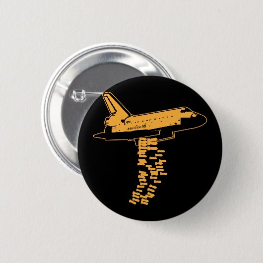 Space Shuttle Bomber Button (Voorkant /achterkant)