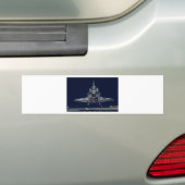 Space Shuttle Bumpersticker (Op auto)