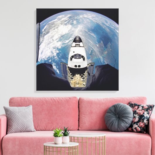 Space Shuttle Canvas Afdruk (Insitu (Woonkamer))