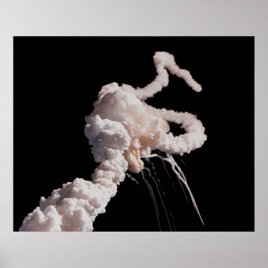 Space Shuttle Challenger Disaster Poster (Voorkant)