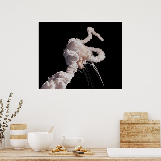 Space Shuttle Challenger Disaster Poster (Keuken)