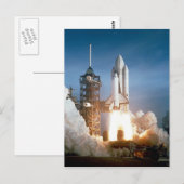 Space Shuttle Columbia Launching Briefkaart (Voorkant / Achterkant)