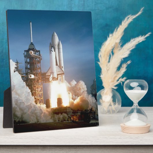 Space Shuttle Columbia Launching Fotoplaat