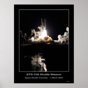 Space Shuttle Columbia Lift-off - 1 maart 2002 Poster