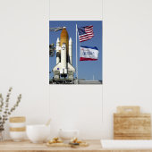 Space Shuttle Columbia Preps Poster (Keuken)