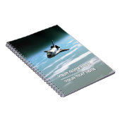 Space shuttle. Customizable Notitieboek (Rechterzijde)