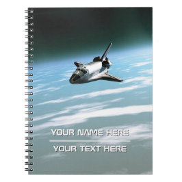 Space shuttle. Customizable Notitieboek