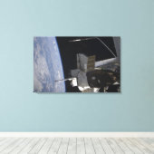 Space Shuttle Discovery 10 Canvas Afdruk (Insitu (Houten vloer))
