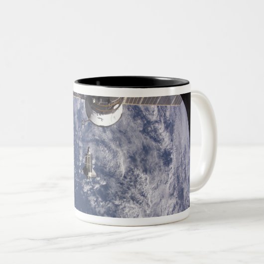 Space Shuttle Discovery 11 Tweekleurige Koffiemok (Voorkant rechts)