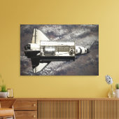 Space Shuttle Discovery 13 Canvas Afdruk (Insitu (Woonkamer))