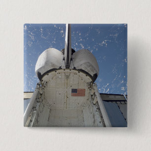 Space Shuttle Discovery 13 Vierkante Button 5,1 Cm