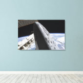 Space Shuttle Discovery 14 Canvas Afdruk (Insitu (Houten vloer))