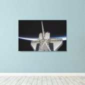 Space Shuttle Discovery 16 Canvas Afdruk (Insitu (Houten vloer))