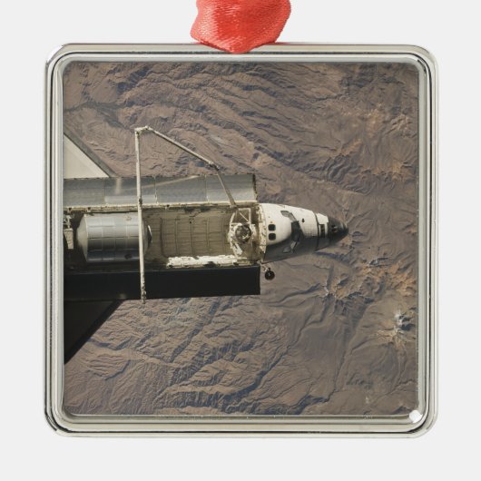 Space Shuttle Discovery 4 Metalen Ornament (Voorkant)