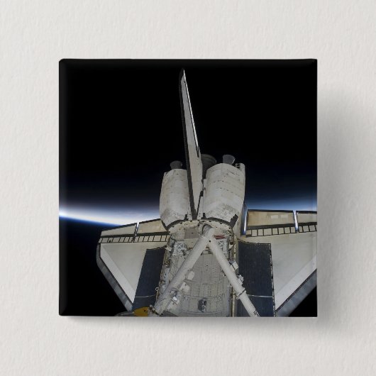 Space Shuttle Discovery 6 Vierkante Button 5,1 Cm (Voorkant)