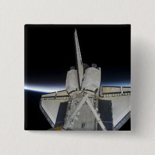 Space Shuttle Discovery 6 Vierkante Button 5,1 Cm