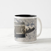 Space Shuttle Discovery 7 Tweekleurige Koffiemok (Voorkant rechts)