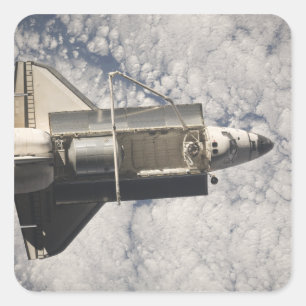 Space Shuttle Discovery 7 Vierkante Sticker