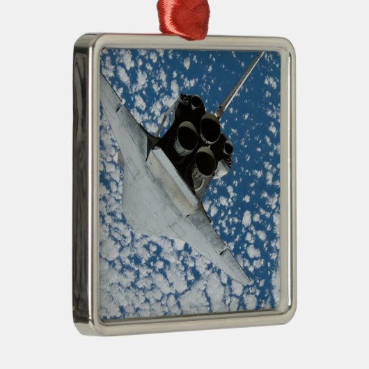 Space Shuttle Discovery 8 Metalen Ornament (Rechts)