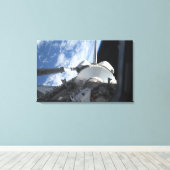 Space Shuttle Discovery 9 Canvas Afdruk (Insitu (Houten vloer))