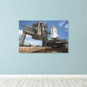 Space Shuttle Discovery 9 Canvas Afdruk (Insitu (Houten vloer))