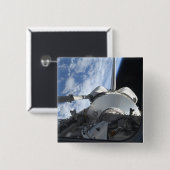 Space Shuttle Discovery 9 Vierkante Button 5,1 Cm (Voorkant /achterkant)