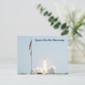 Space Shuttle Discovery Briefkaart (Staand voorkant)