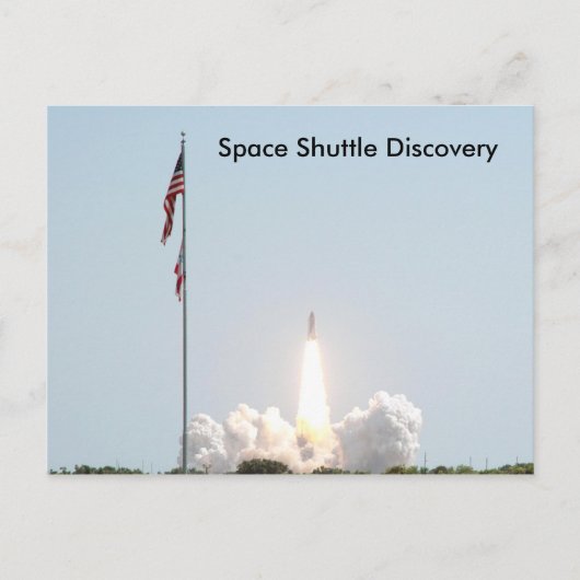 Space Shuttle Discovery Briefkaart (Voorkant)