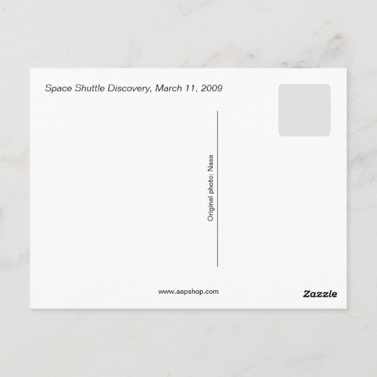 Space Shuttle Discovery Briefkaart (Achterkant)