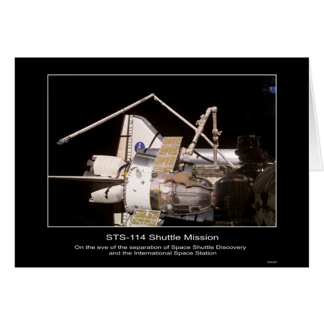 Space Shuttle Discovery en de International Spac (Voorkant Horizontaal)