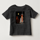 Space Shuttle Discovery en Full Moon in 2009 Kinder Shirts (Voorkant)