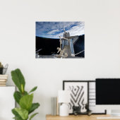 Space Shuttle Discovery en ISS Poster (Thuiskantoor)