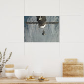 Space Shuttle Discovery en ISS (STS-120) Poster (Keuken)