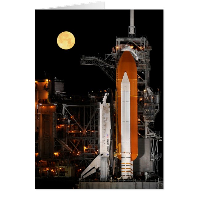 Space Shuttle Discovery en Moon (Voorkant)