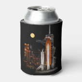 Space Shuttle Discovery en Moon Blikjeskoeler (Blikje Voorkant)