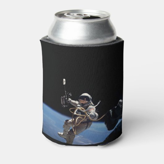 Space Shuttle Discovery en Moon Blikjeskoeler (Blikje Achterkant)