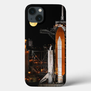 Space Shuttle Discovery en Moon iPhone 13 Hoesje