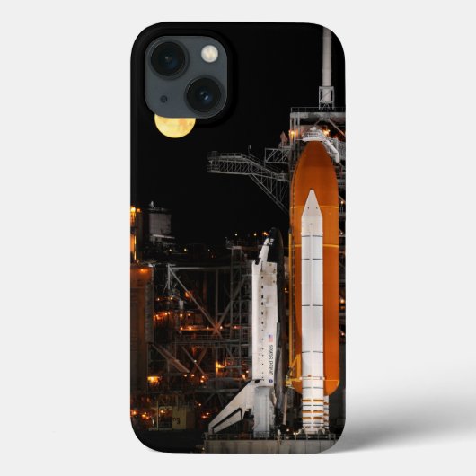 Space Shuttle Discovery en Moon Case-Mate iPhone Case (Achterkant)
