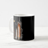 Space Shuttle Discovery en Moon Koffiemok (Voorkant links)