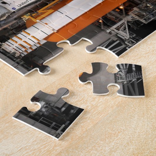 Space Shuttle Discovery en Moon Legpuzzel (Zijkant)
