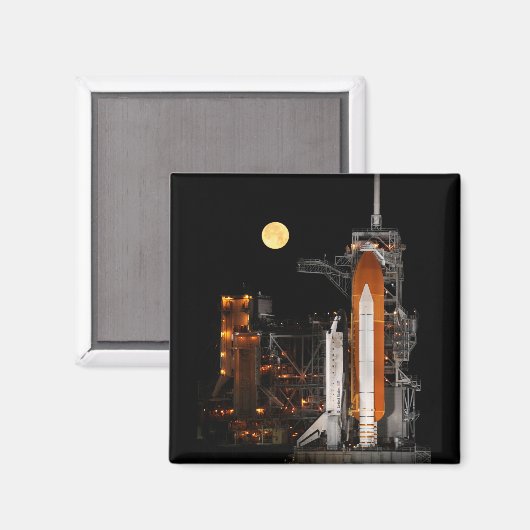 Space Shuttle Discovery en Moon Magneet (Voorkant / Achterkant)
