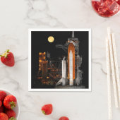 Space Shuttle Discovery en Moon Servetten (Insitu)