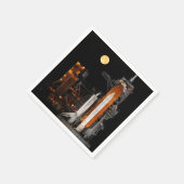 Space Shuttle Discovery en Moon Servetten (Hoek)