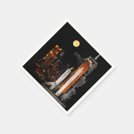 Space Shuttle Discovery en Moon Servetten (Hoek)