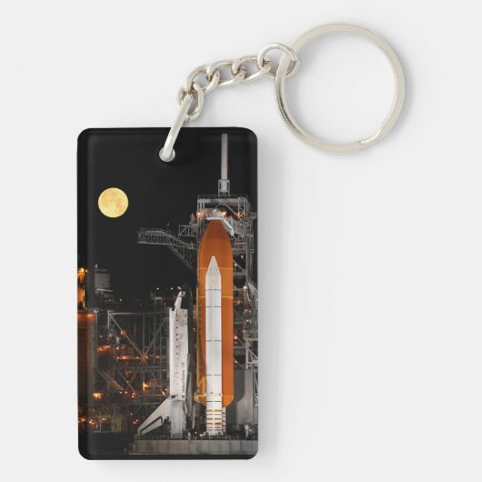 Space Shuttle Discovery en Moon Sleutelhanger (achterkant)