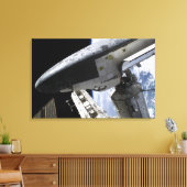 Space Shuttle Discovery gedokt Canvas Afdruk (Insitu (Woonkamer))